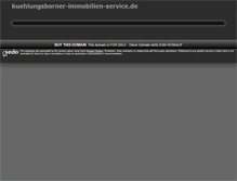Tablet Screenshot of kuehlungsborner-immobilien-service.de